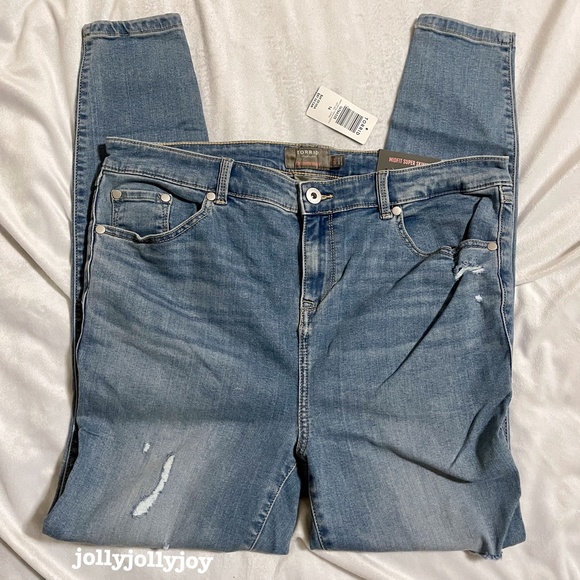 Torrid MidFit Super Skinny Light Wash Jean - Picture 3 of 10